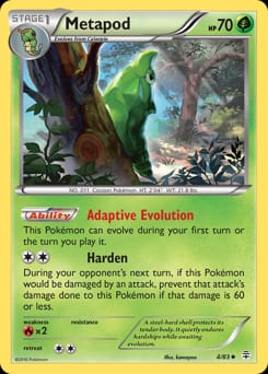 Generations Metapod #4 card