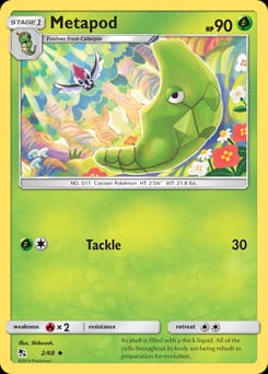 Hidden Fates Metapod #2 card