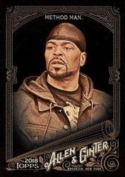 2018 Topps Allen & Ginter X Base Set Method Man #82 card