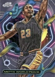 2023-24 Topps Chrome Cosmic Base Set Metta World Peace #52 card