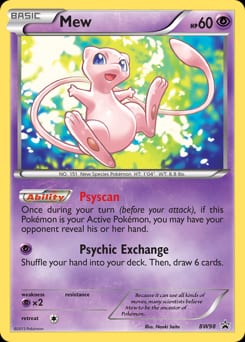 BW Black Star Promos Mew #BW98 card