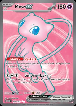 2023 151 Mew ex #193 card