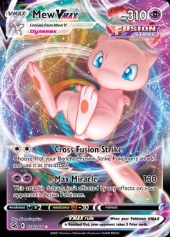 Fusion Strike Mew VMAX #114 card