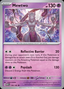 2023 151 Mewtwo #150 card