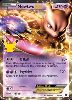 Celebrations: Classic Collection Mewtwo-EX #54 card