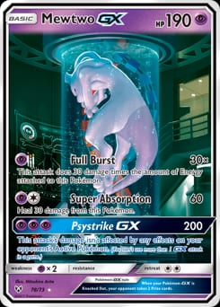 Shining Legends Mewtwo-GX #78 card
