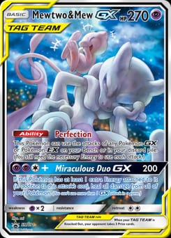 SM Black Star Promos Mewtwo & Mew-GX #SM191 card