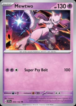 2024 Stellar Crown Mewtwo #59 card