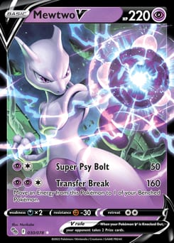 Pokémon GO Mewtwo V #30 card