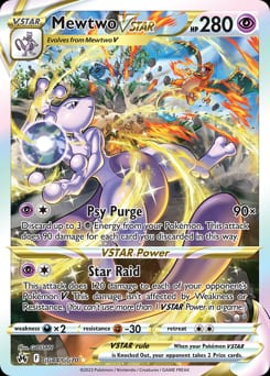 2023 Crown Zenith Galarian Gallery Mewtwo VSTAR #GG44
