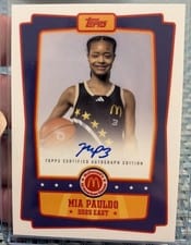2025 Topps Chrome McDonald's All American Event Autographs Mia Pauldo #EA-MP card