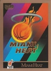 1990-91 SkyBox Base Set Miami Heat Logo/Checklist #341 card