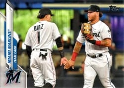 2020 Topps Base Set Miami Marlins #396 card