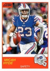 2019 Score Base Set Micah Hyde #131 card