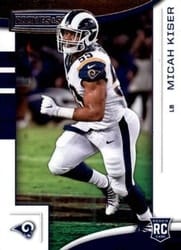 2018 Panini Rookies & Stars Base Set Micah Kiser #197 card