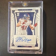 2022 Panini National Treasures Micah McFadden #147 card