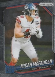 2025 Panini Prizm Base Set Micah McFadden #95 card