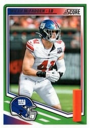 2025 Score Base Set Micah McFadden #216 card