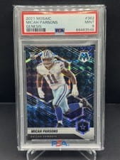 2021 Panini Mosaic Micah Parsons Genesis #362 card