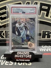 2021 Panini Mosaic Micah Parsons No Huddle Silver Mosaic #362 card