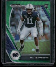 2021 Panini Prizm Draft Picks Micah Parsons Blue Circles Prizm #136 card