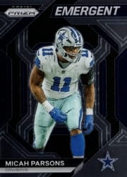 2023 Panini Prizm Emergent Micah Parsons #18 card