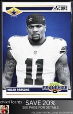2024 Score The Franchise Micah Parsons #9 card