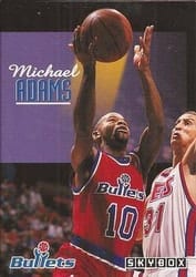 1992-93 SkyBox Base Set Michael Adams #245 card