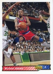 1992-93 Upper Deck Base Set Michael Adams #139 card