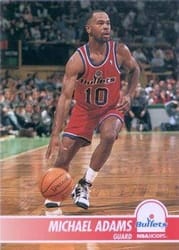 1994-95 Hoops Base Set Michael Adams #216 card