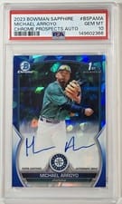 2023 Bowman Sapphire Edition Autographs Michael Arroyo #BSPA-MA card