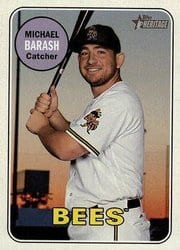 2018 Topps Heritage Minor League Base Set Michael Barash #172 card