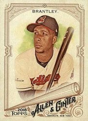 2018 Topps Allen & Ginter Base Set Michael Brantley #231 card