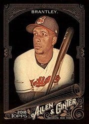 2018 Topps Allen & Ginter X Base Set Michael Brantley #231 card