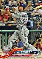 2018 Topps Update Base Set Michael Brantley #US148 card