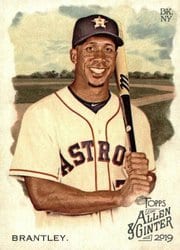 2019 Topps Allen & Ginter Base Set Michael Brantley #218 card