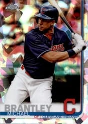 2019 Topps Chrome Sapphire Edition Base Set Michael Brantley #51 card