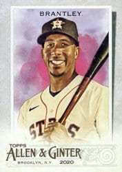 2020 Topps Allen & Ginter Base Set Michael Brantley #241 card
