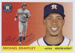 2020 Topps Archives Base Set Michael Brantley #39 card