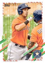 2021 Topps Holiday Base Set Michael Brantley #HW69 card