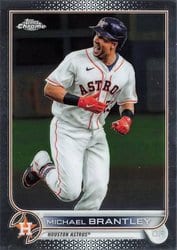 2022 Topps Chrome Base Set Michael Brantley #34 card