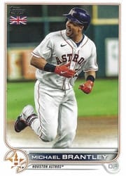 2022 Topps UK Edition Base Set Michael Brantley #28 card