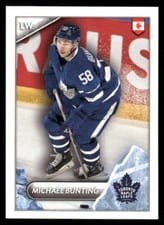 2021 Topps NHL Sticker Michael Bunting #501 card