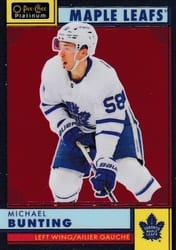 2022-23 O-Pee-Chee Platinum Retro Michael Bunting #R-4 card
