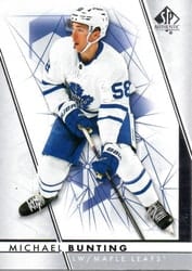 2022-23 SP Authentic Base Set Michael Bunting #79 card