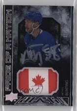 2023-24 SPx UD Black Pride of a Nation Autograph Patch Michael Bunting #PON-MB card