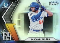 2022 Bowman Scouts' Top 100 Michael Busch #BTP-69 card