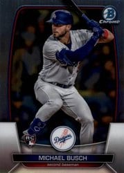 2023 Bowman Chrome Base Set Michael Busch #54 card