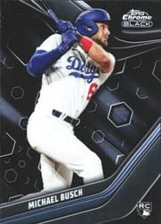 2023 Topps Chrome Black Base Set Michael Busch #89 card