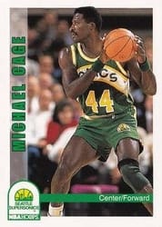 1992-93 Hoops Base Set Michael Cage #214 card